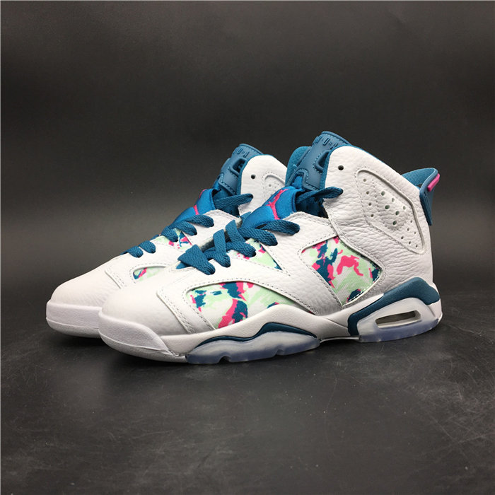 JRD 6 Retro White Laser Fuchsia Green Abyss 543390 153