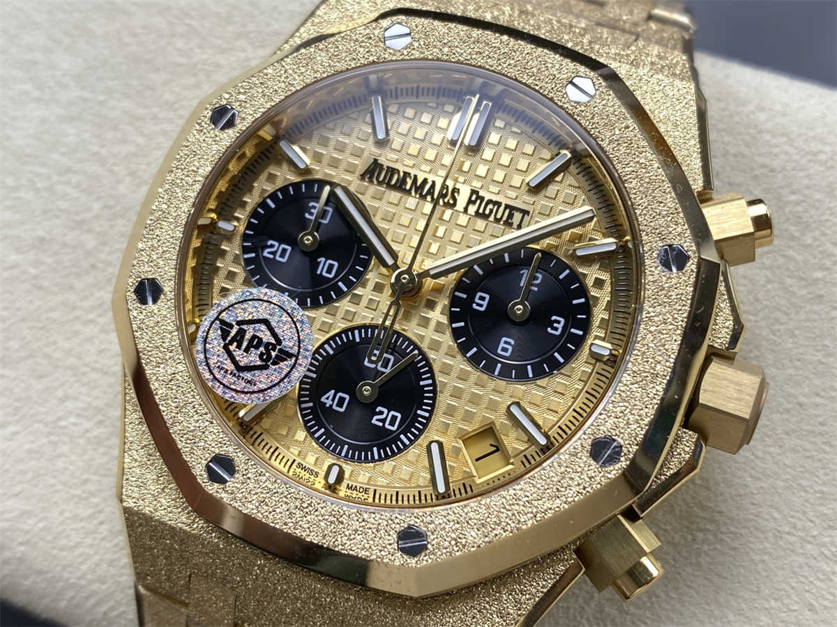 Audemars Piguet 26240 Replica – APS Frosted Gold Royal Oak Chronograph