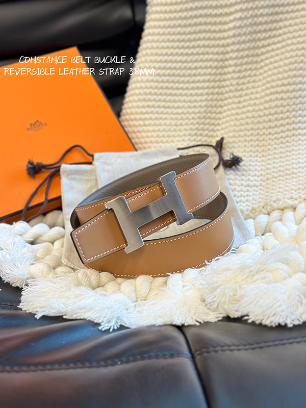 2 Color Classic Top quality steel Buckle 3.8cm Wide Reversible Real Leather Leather Belt PD-862096