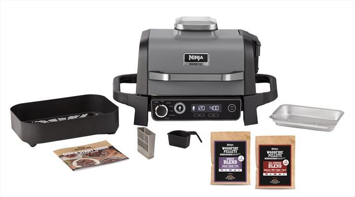 NINJA - BBQ elettrico Woodfire+affumicatore OG701EU-nero