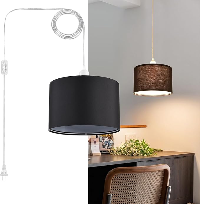 LUMISCAPE 2 Pack Plug in Pendant Light