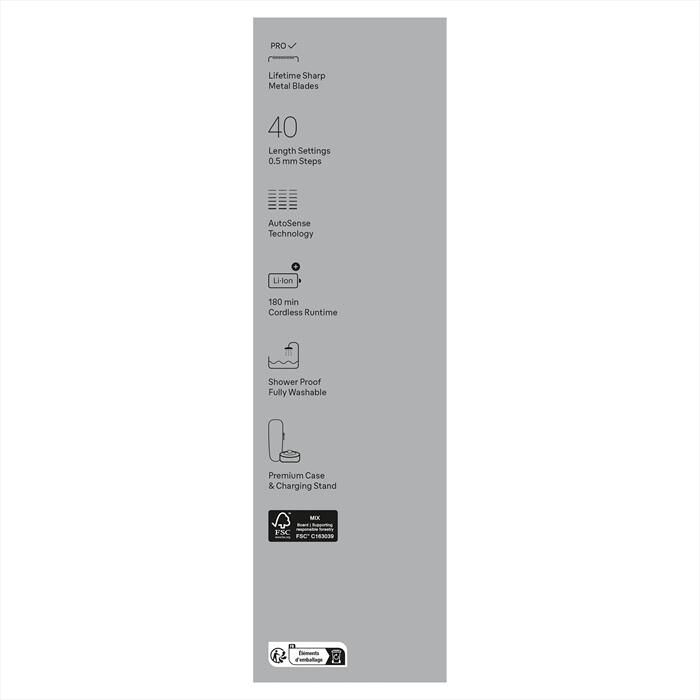 BRAUN - Regolabarba BT9420-NERO/GRIGIO