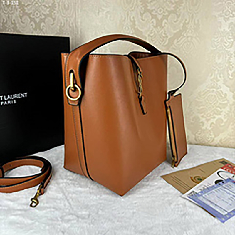 7.9″x9.8″ Adjustable Strap leather Bucket bag BB-921042