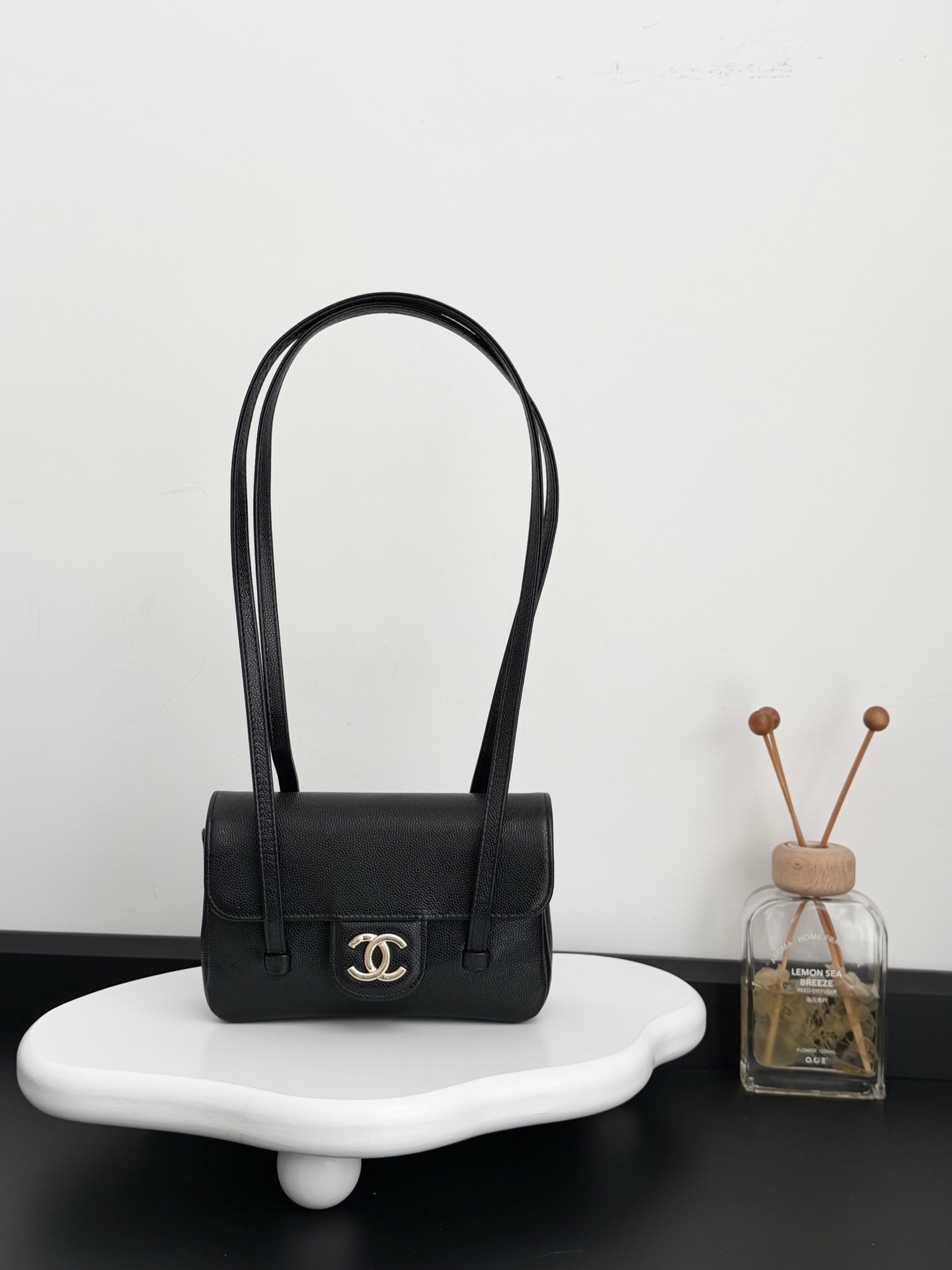 Chanel Leather Strap Bag