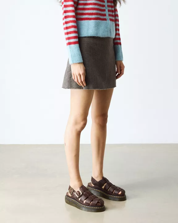 Wrenlie Leather Fisherman Sandals