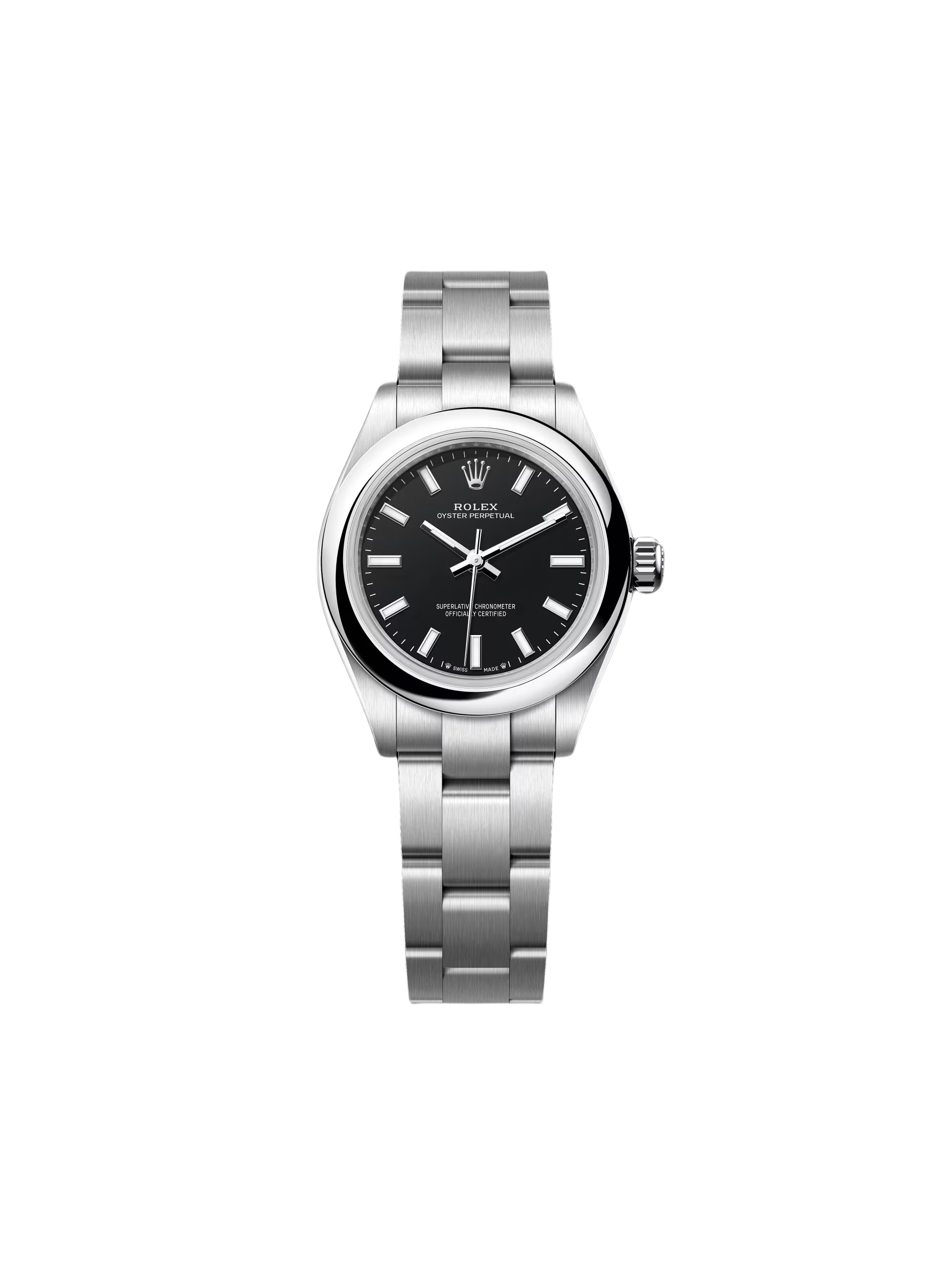 Rolex Oyster Perpetual 28mm 276200-0010 Black Dial Oyster Bracelet Watch