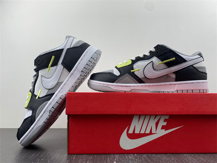 NK Dunk Low Scrap Wolf Grey Light Lemon Twist DC9723-001