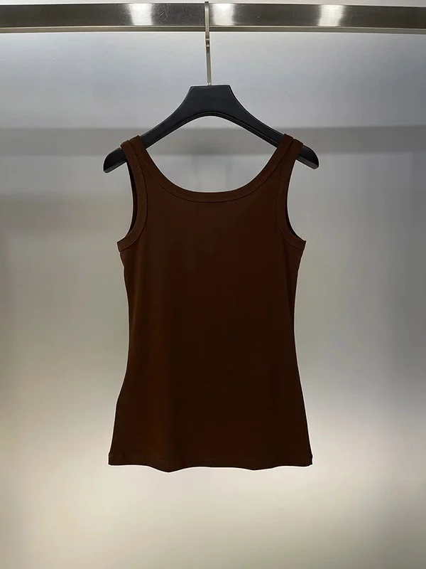 Classic Threaded Peplum Triangle Label Vest BX-93403