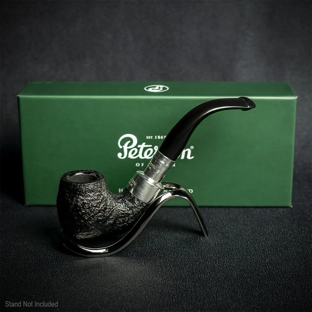 Peterson of Dublin System Spigot Sandblasted Briar Pipe - Shape 317