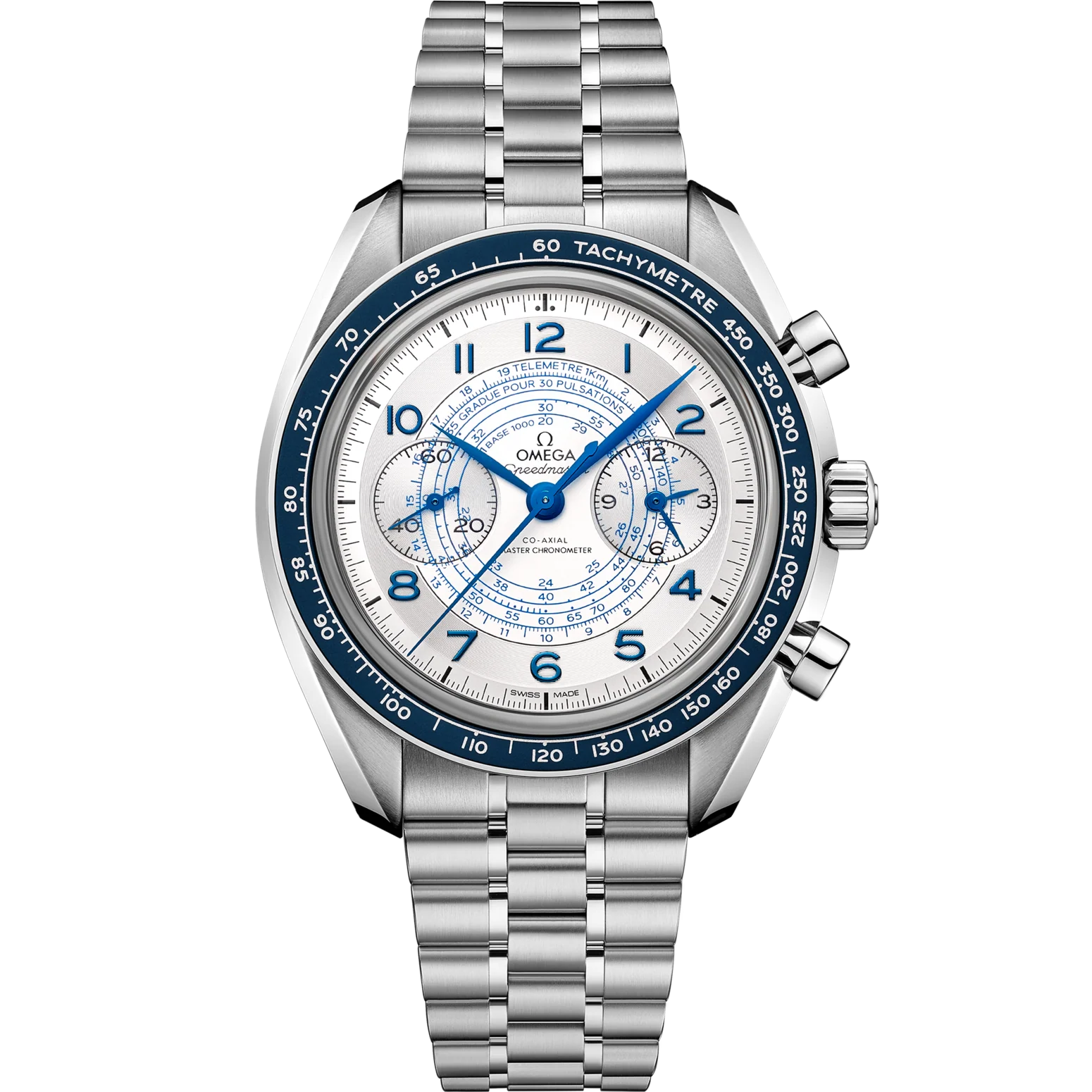 Omega Speedmaster Chronoscope Silver Dial 43mm Stainless Steel Bracelet 329.30.43.51.02.001