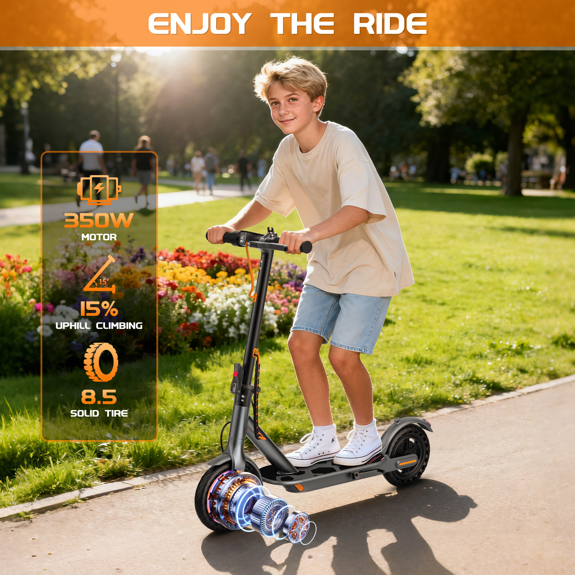 AOVOPRO Mini80 Electric Scooter for Kids 350W 4.5 Ah Foldable