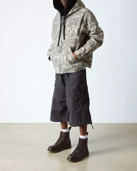 1460 Fleece Lined Grizzly Leather Boots