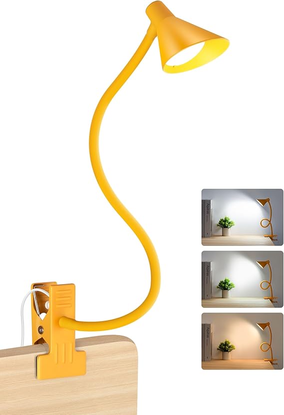 Desk Lamp Clip on Lamp for Bed Headboard LED Reading Light for Bed