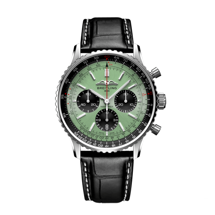 Breitling AB0138241L1P1 Navitimer B01 Green Dial - Νew