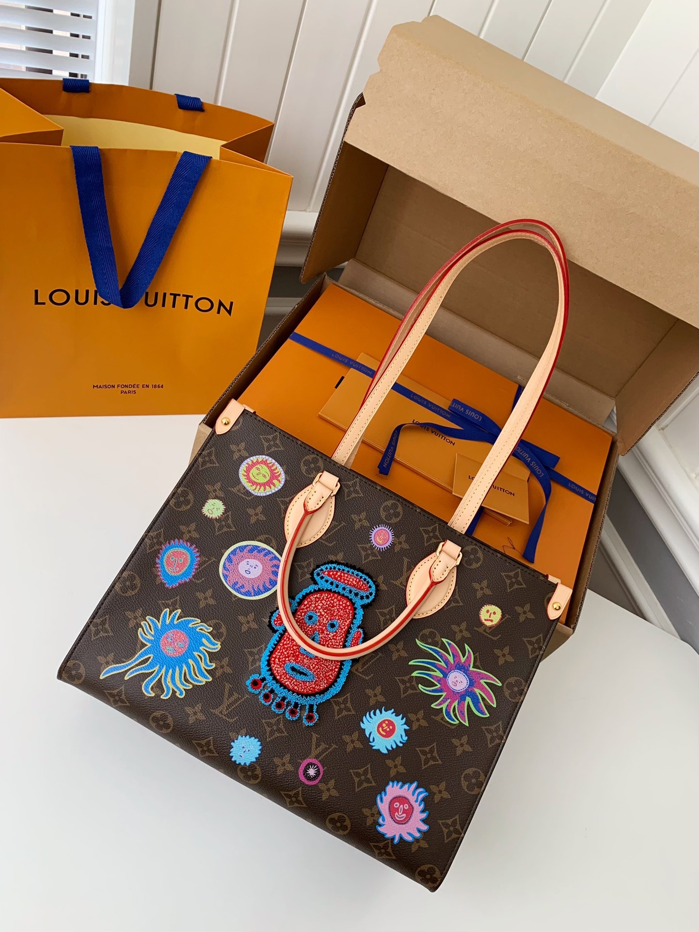 LV x Yayoi Kusama  ONTHEGO  35*27*14cm