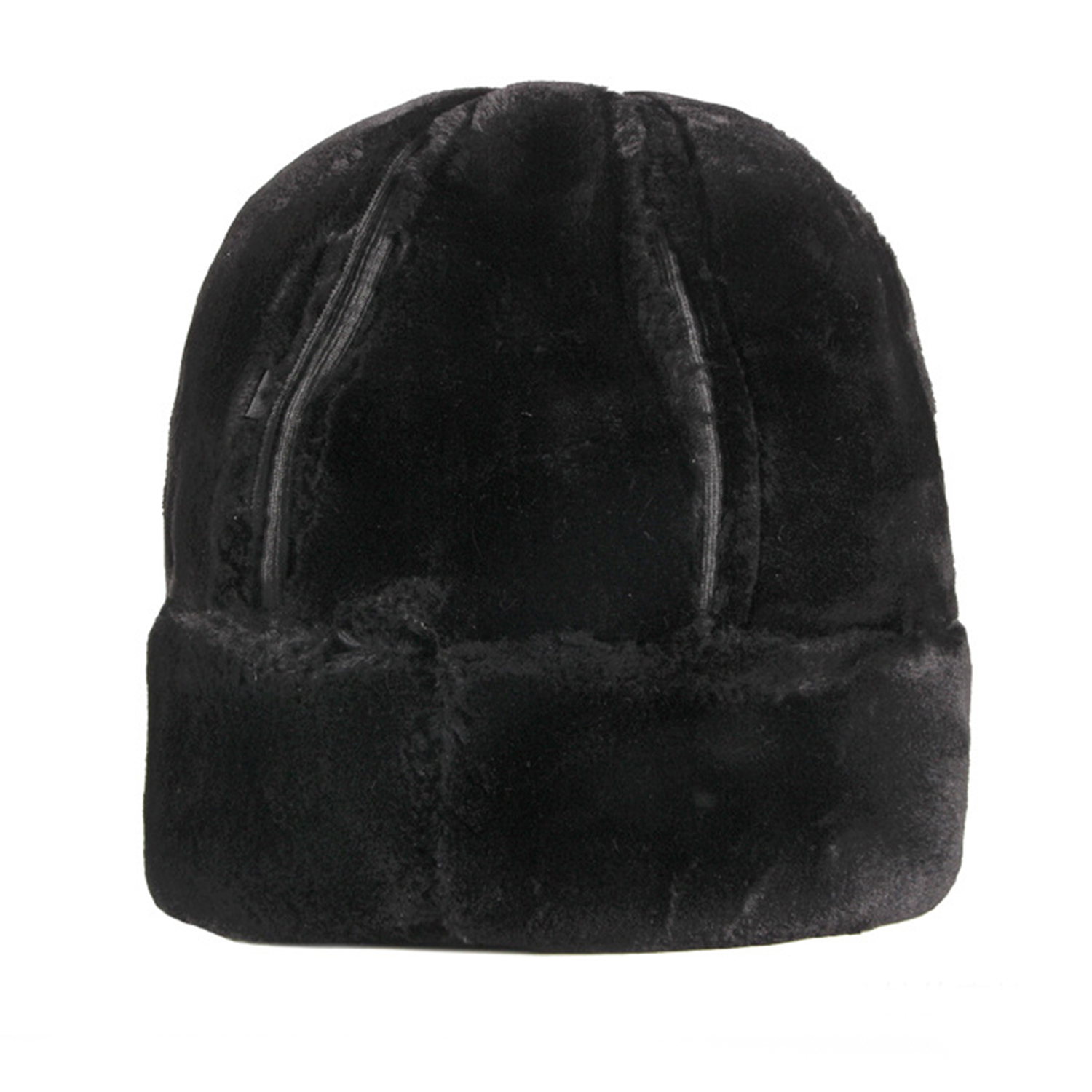 Men's PU Leather Thickened Velvet Warm Hat