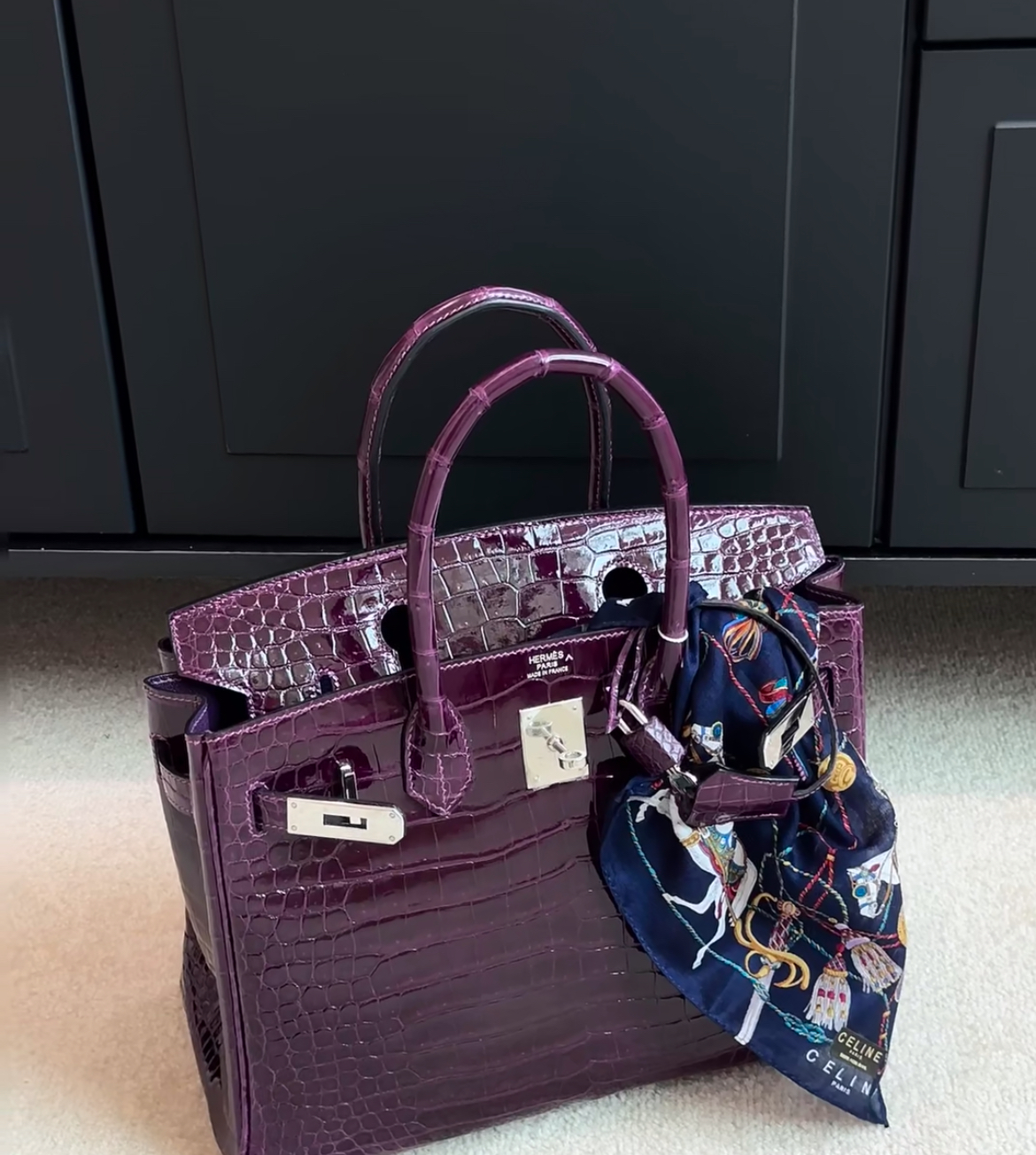 Birkin 25-30cm crocodile leather