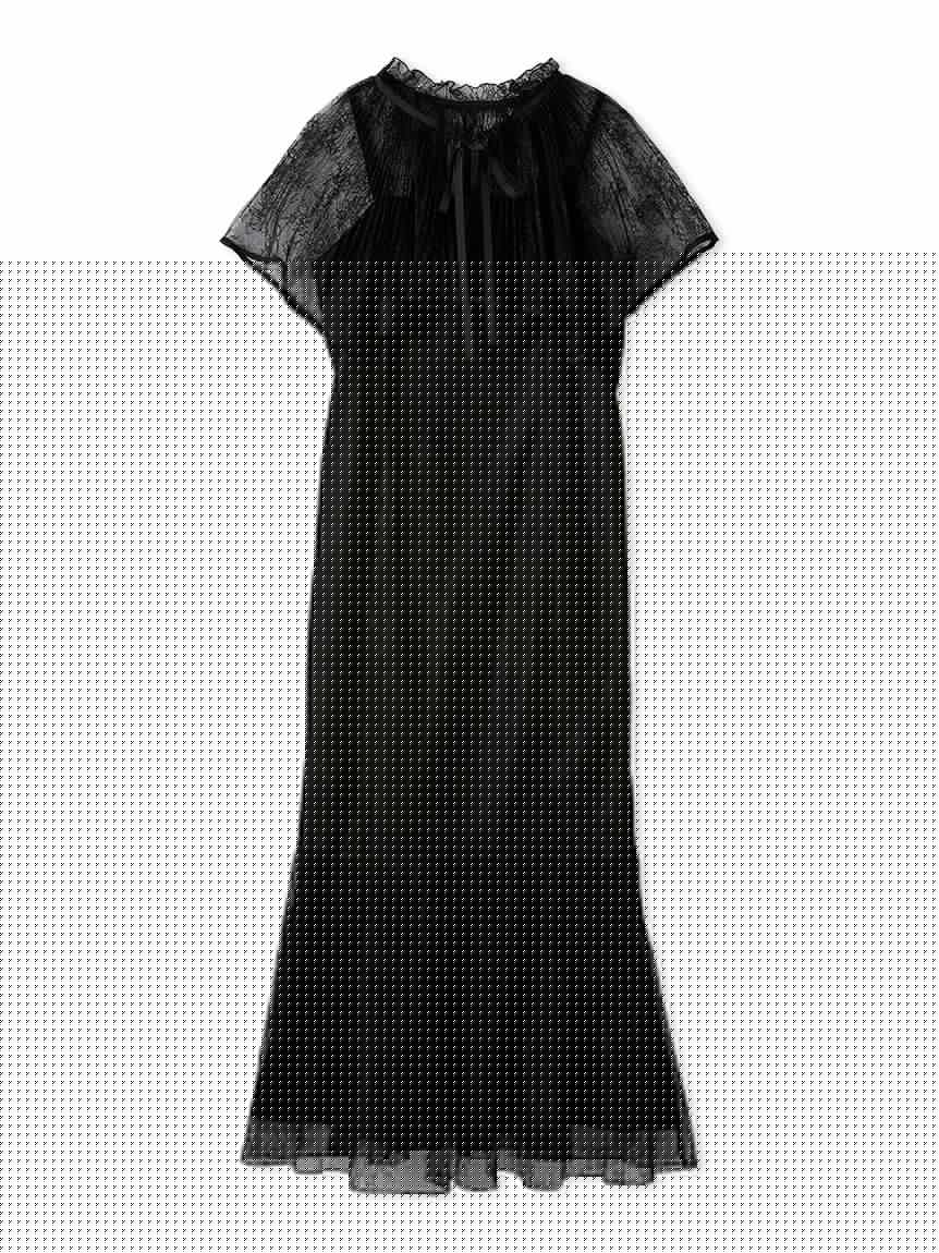 Lace Cape Set Mermaid Dress