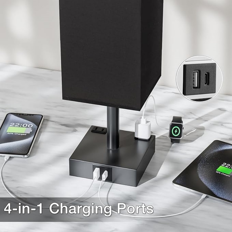 Gold White Touch Table Lamp