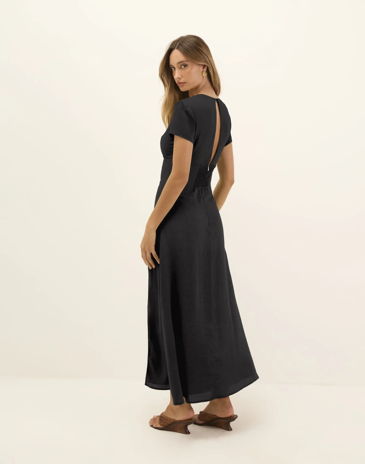 Nila Midi Dress - Black