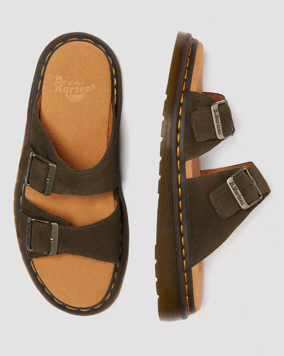 Josef Suede Slide Sandals