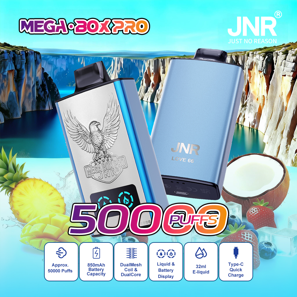 Mega Box Pro 50000 Puffs Disposable Vape - Vape Grok