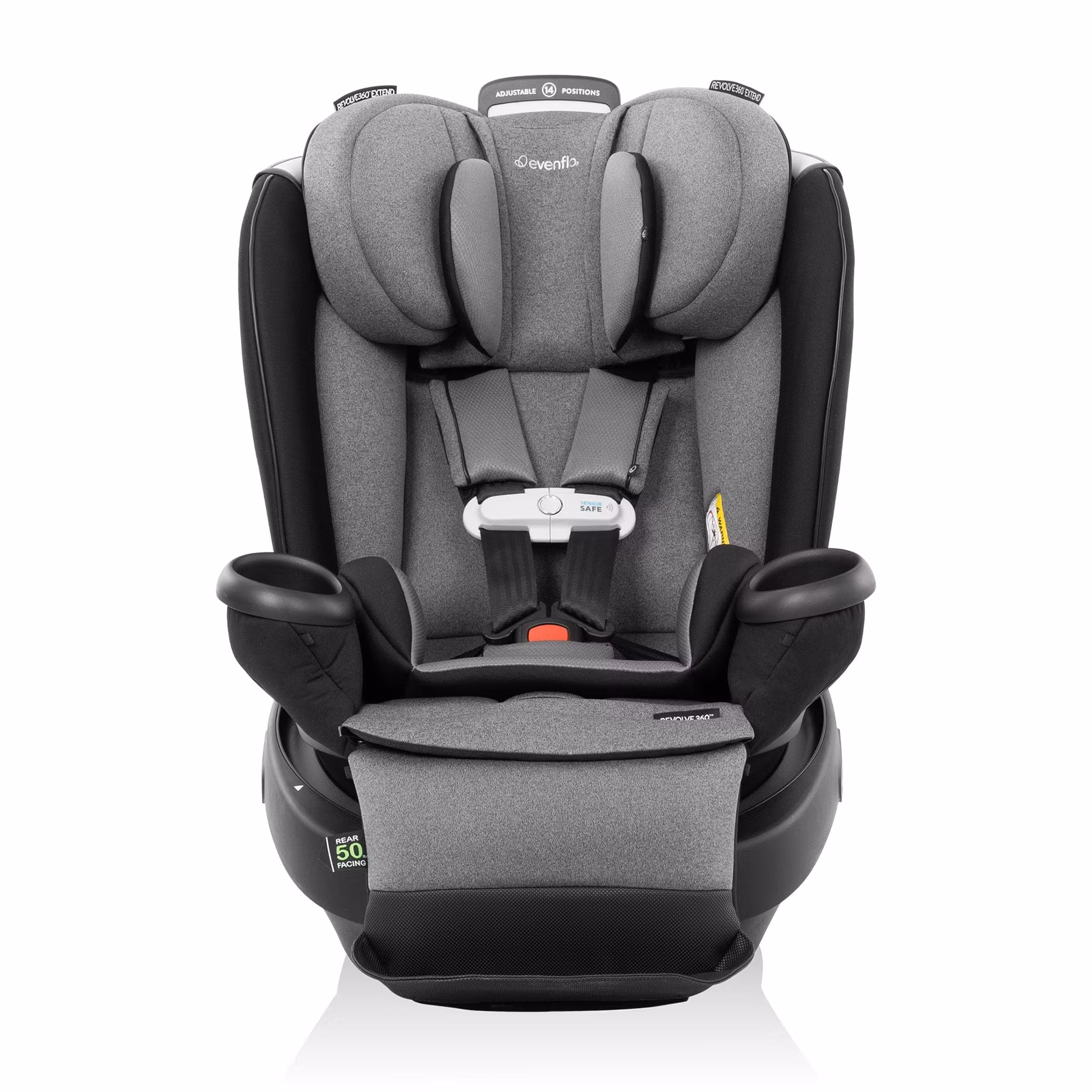 Evenflo GOLD Revolve360 Extend All-in-One Rotational Convertible Car Seat with SensorSafe - Moonstone