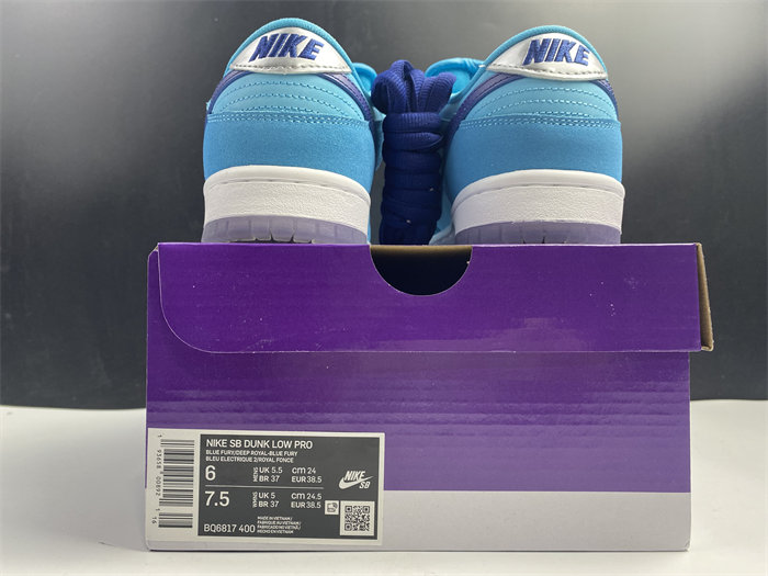 NK SB Dunk Low Pro Blue Fury BQ6817-400