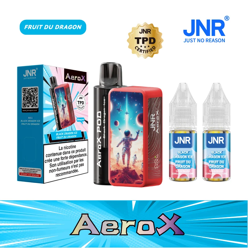 JNR AeroX 32000 Puffs - Kit Pod Remplissable et Rechargeable - Vape Grok