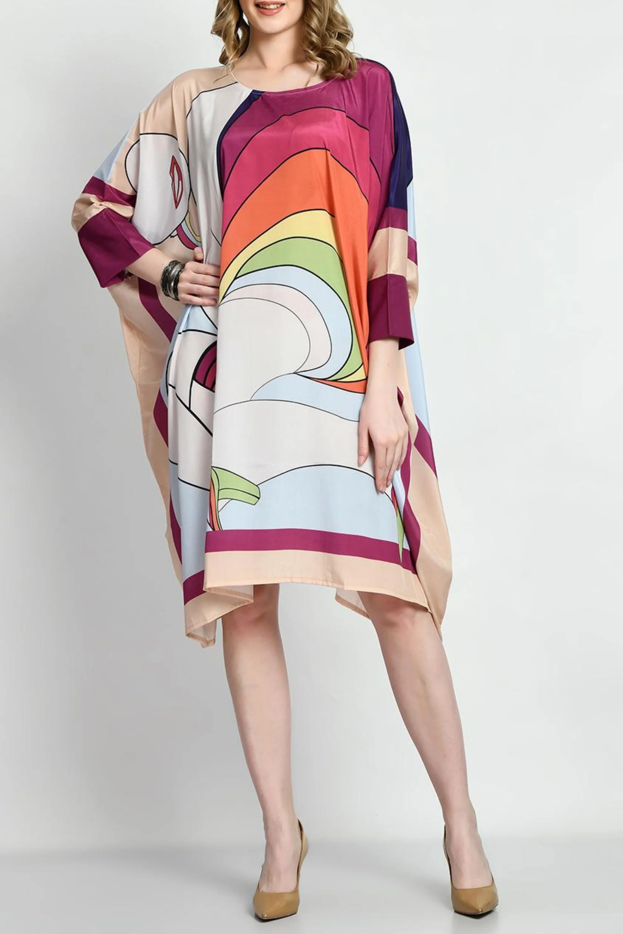 Rainbow Kaftan Dress