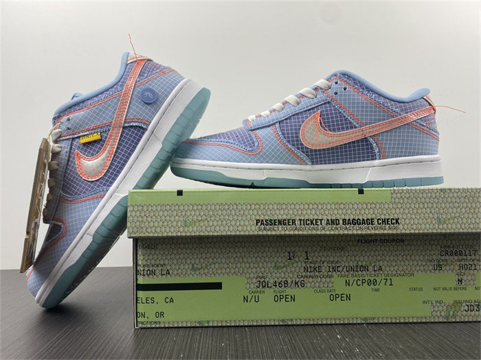 NK Dunk Low Union Passport Pack Argon DJ9649-400