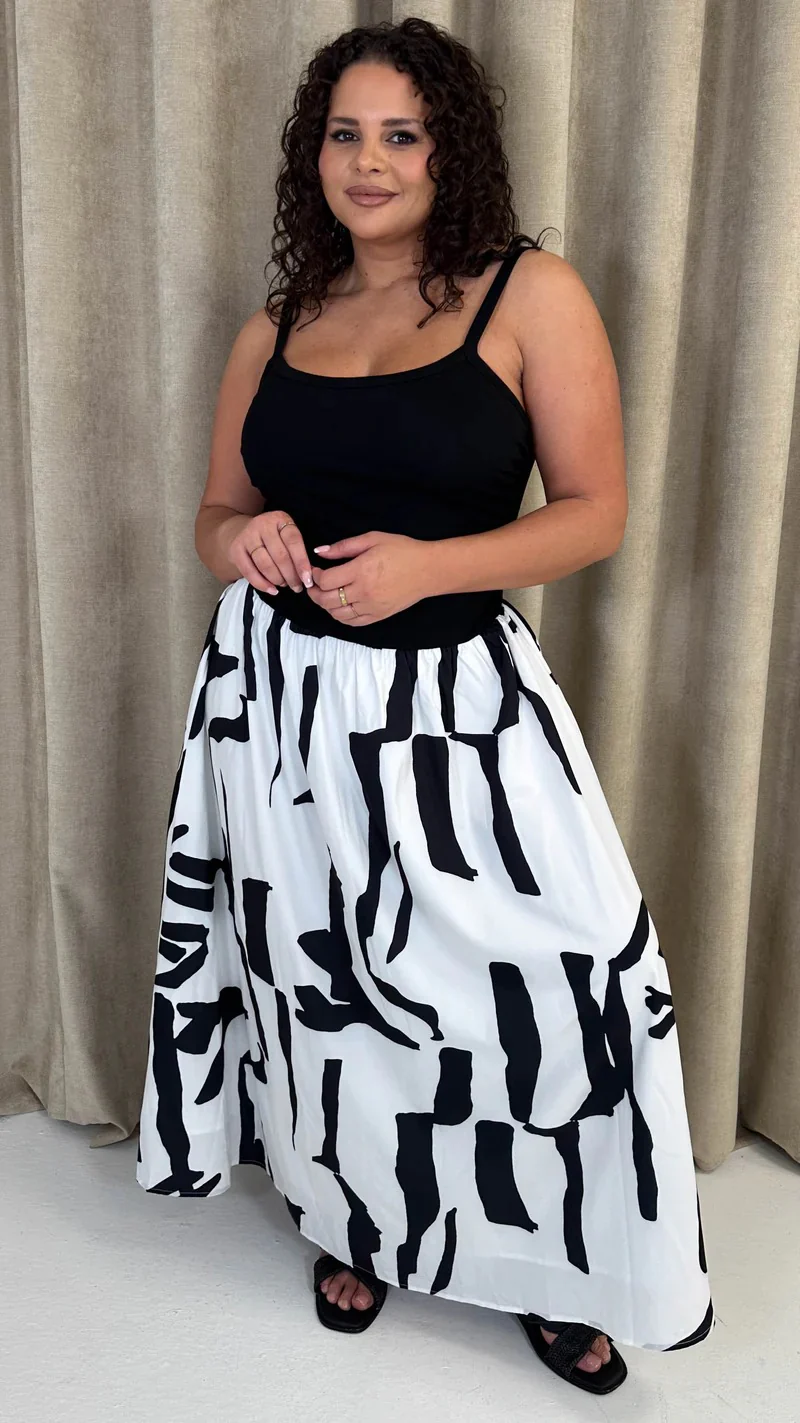 Jersey Cami Maxi Dress Mono