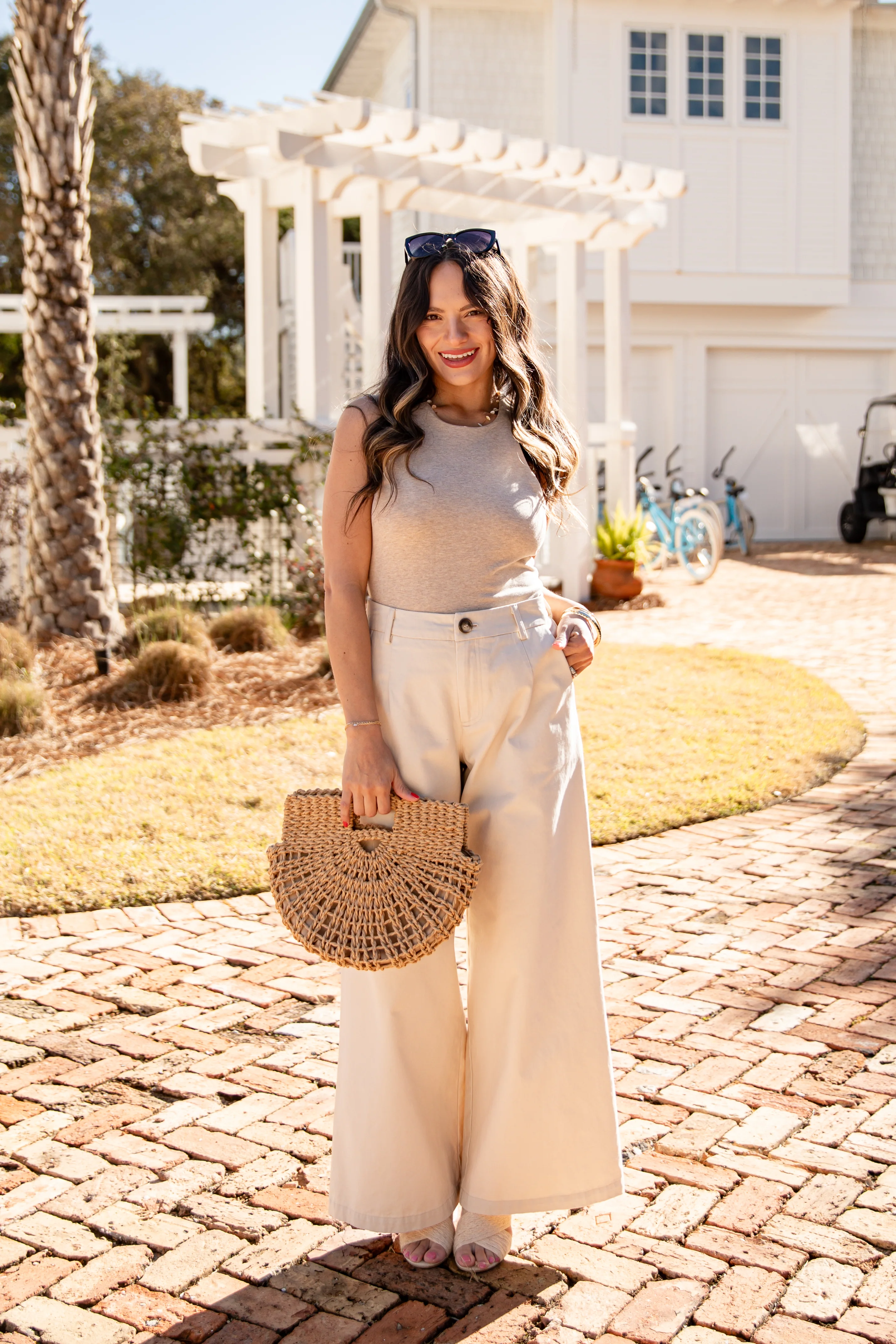 Neutral Territory Wide-Leg Khaki Pants