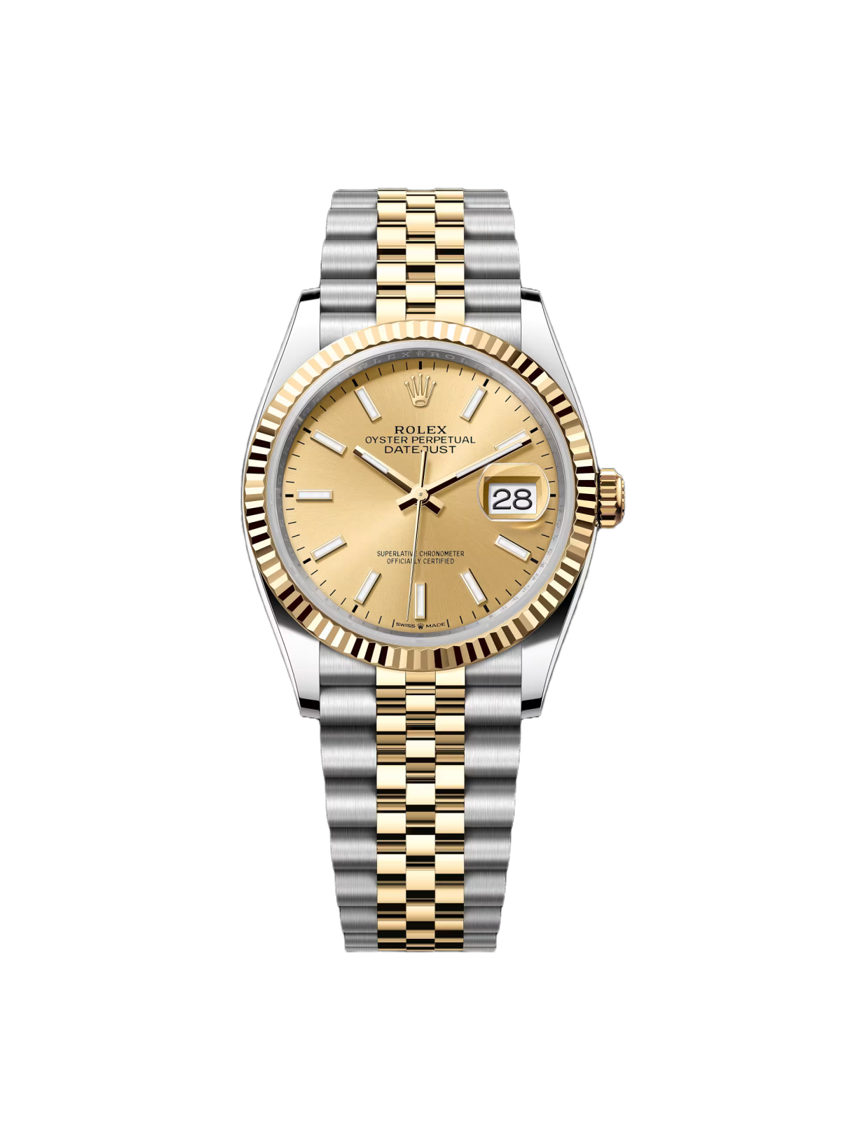 【Super Clone】RLX  Datejust 36mm 126233-0015 Champagne 36mm Dial Jubilee Bracelet Watch