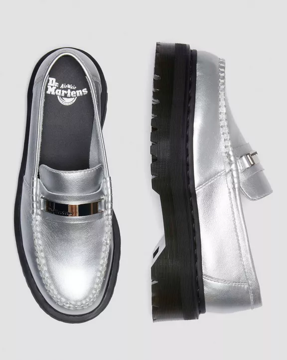 Penton II Quad Metallic Leather Loafers