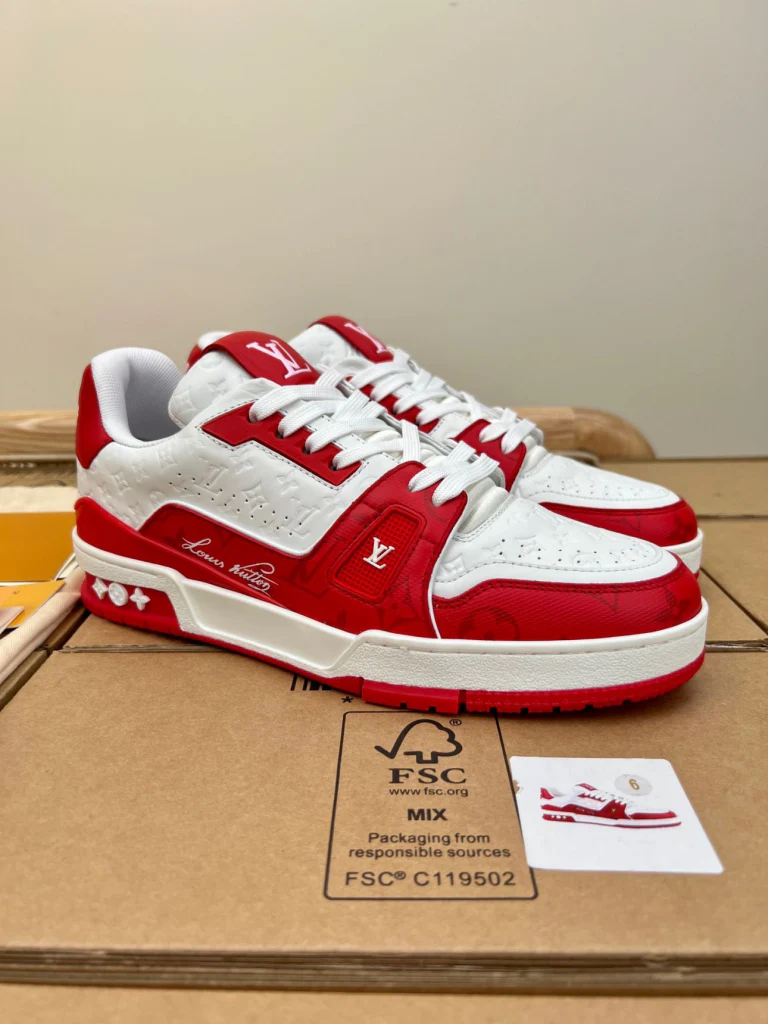 LV  ’54’ Trainer Red White Sneaker