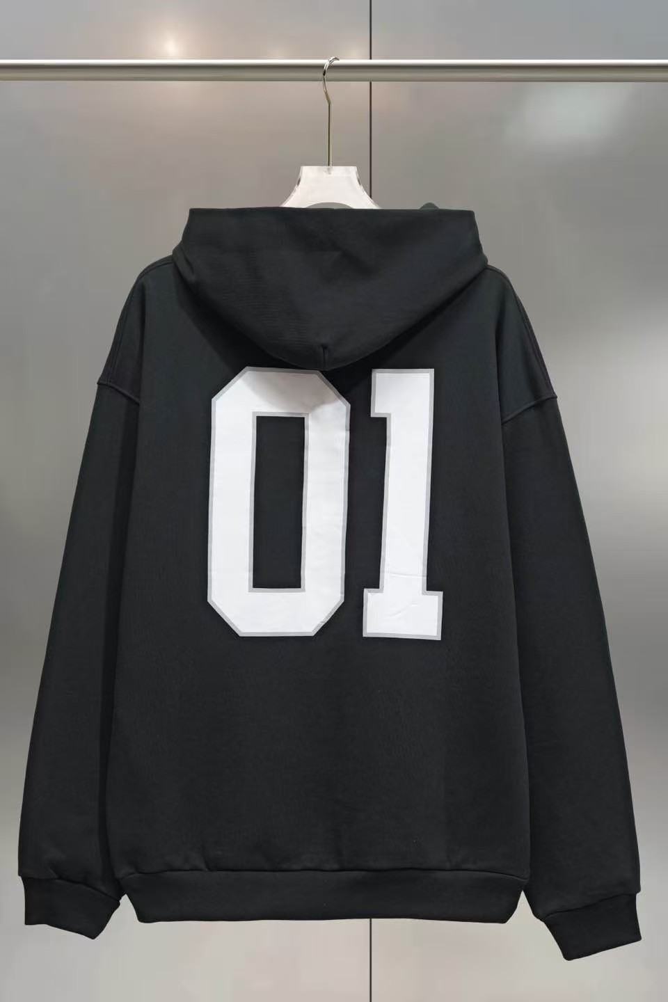 BLCG logo print sports hooded sweatshirt