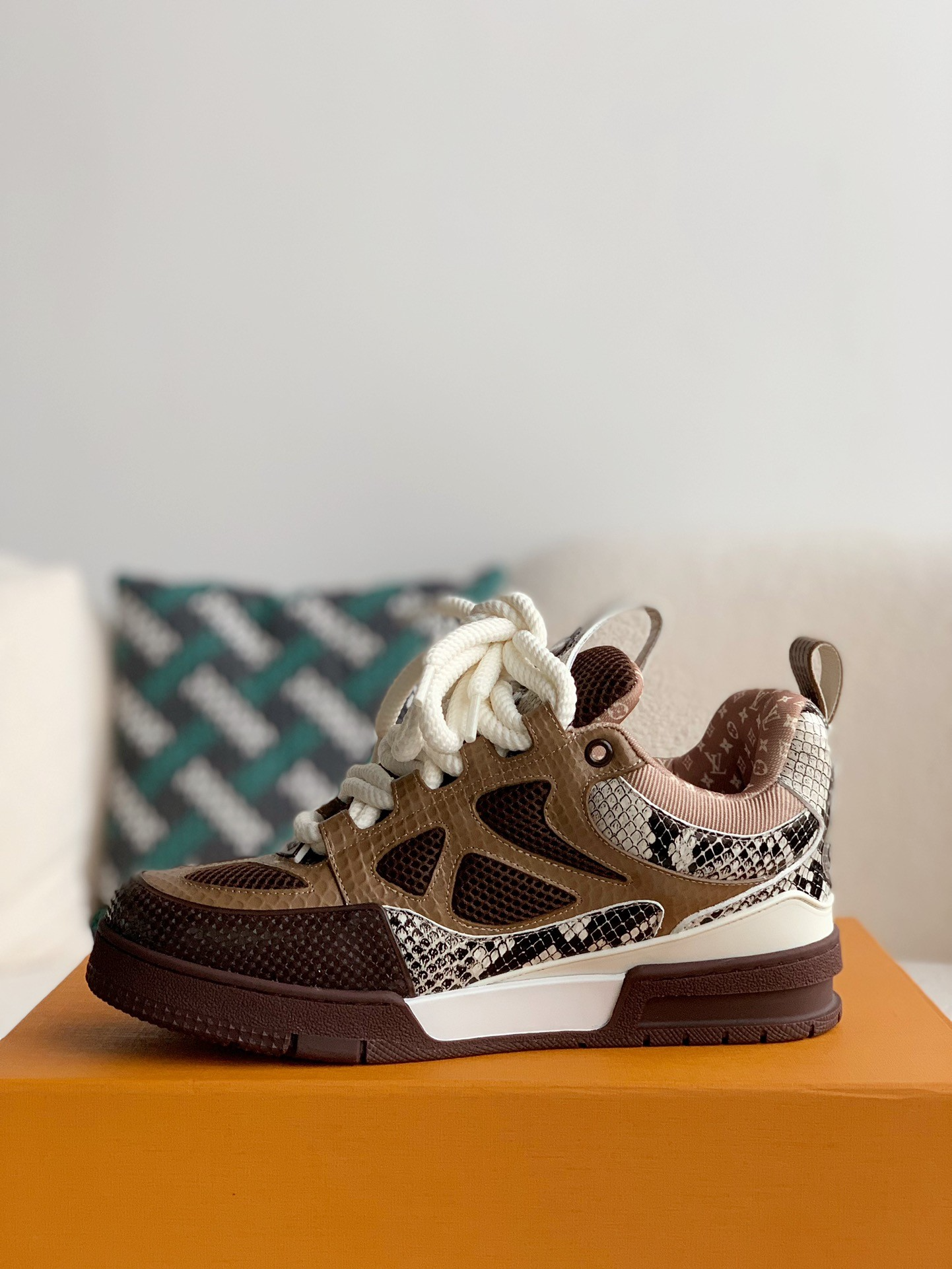 LV Skate Trainers ‘Brown’ – NICE SHOEUS