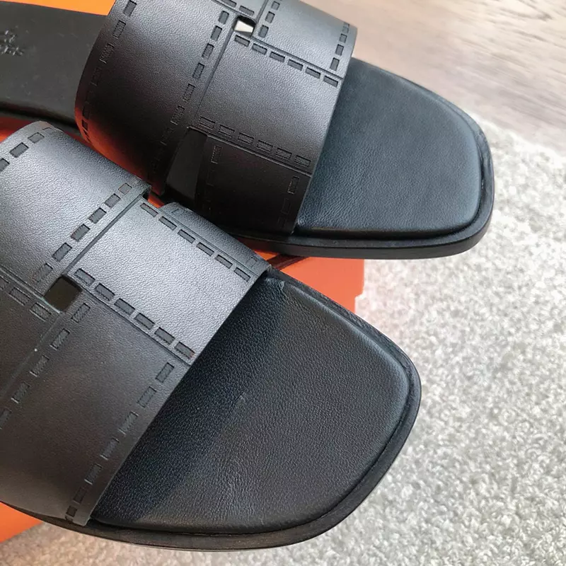 Classical High Quality Real Leathers Slippers LX-872302