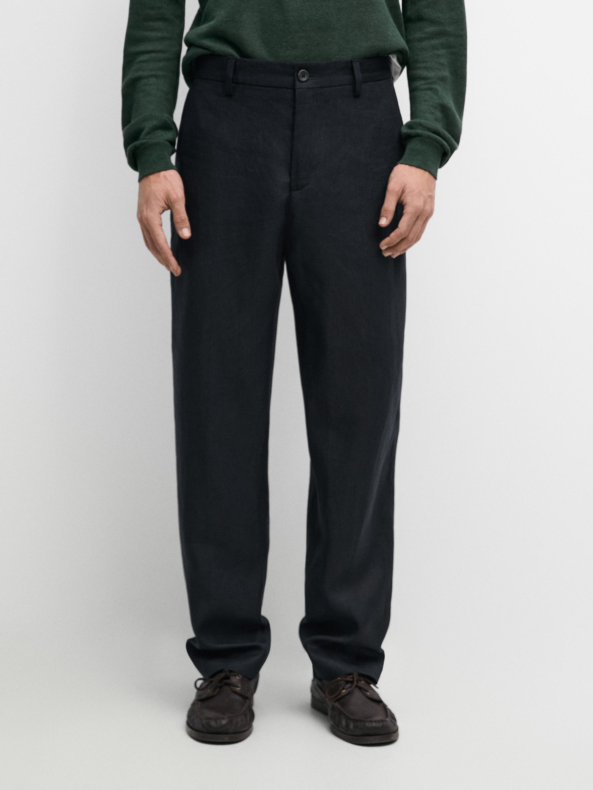 Pantalón traje lino