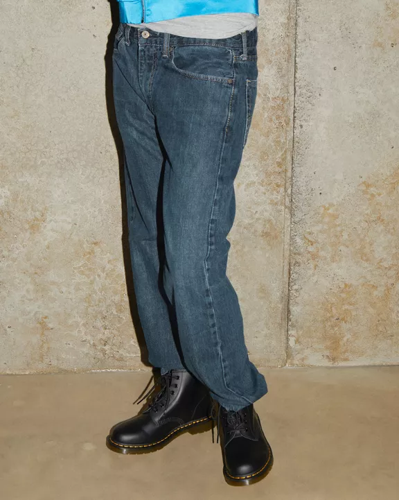 101 Yellow Stitch Smooth Leather Ankle Boots