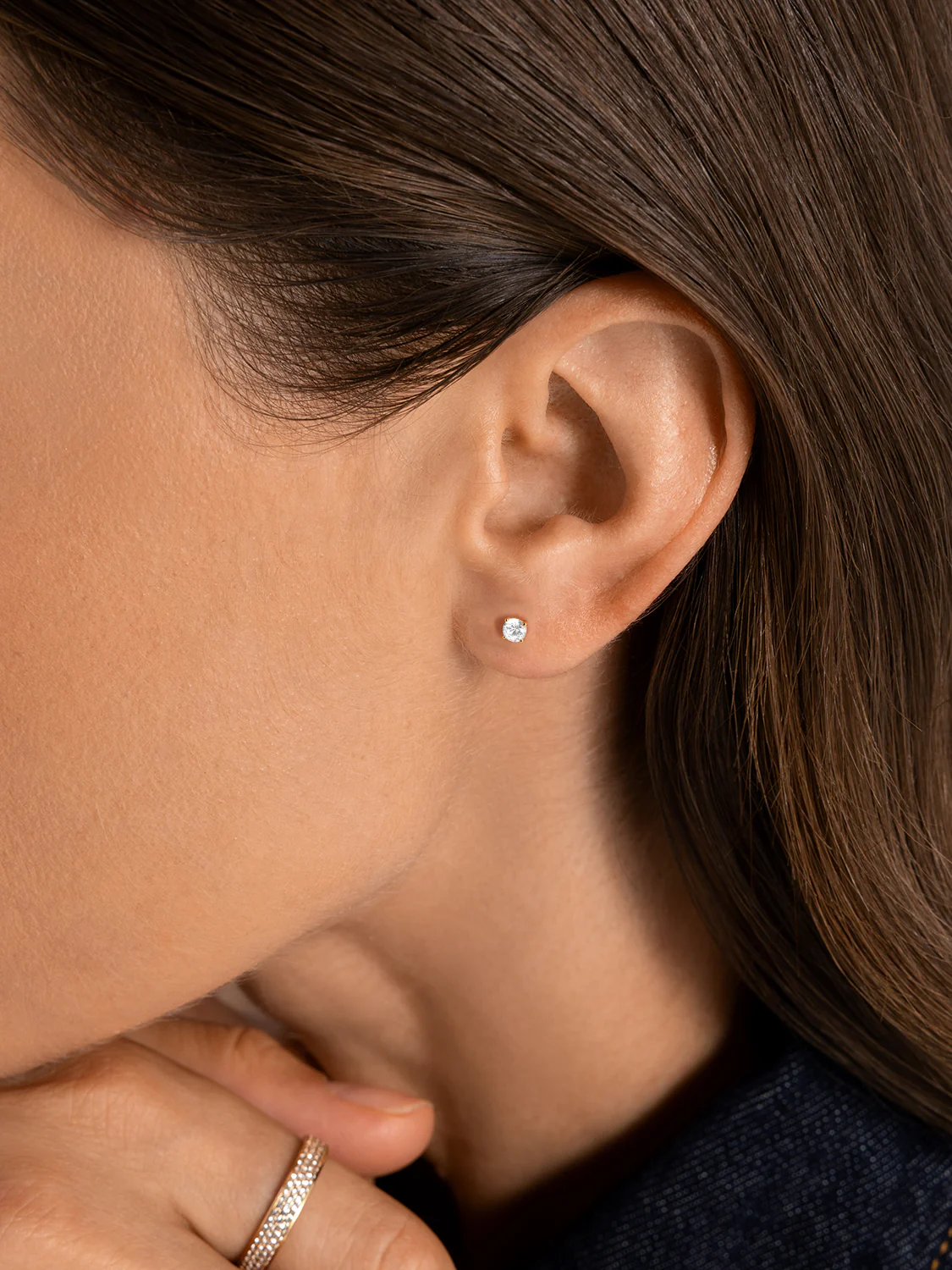 Mini Sapphire Flat Back Studs