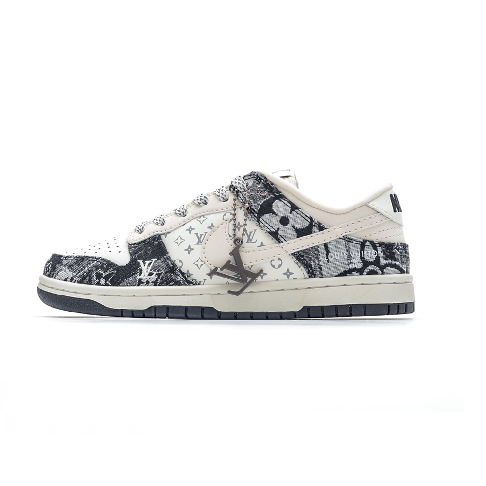 NK SB Dunk Low x Lois Vuton Monogram Denim Black NNL24112203