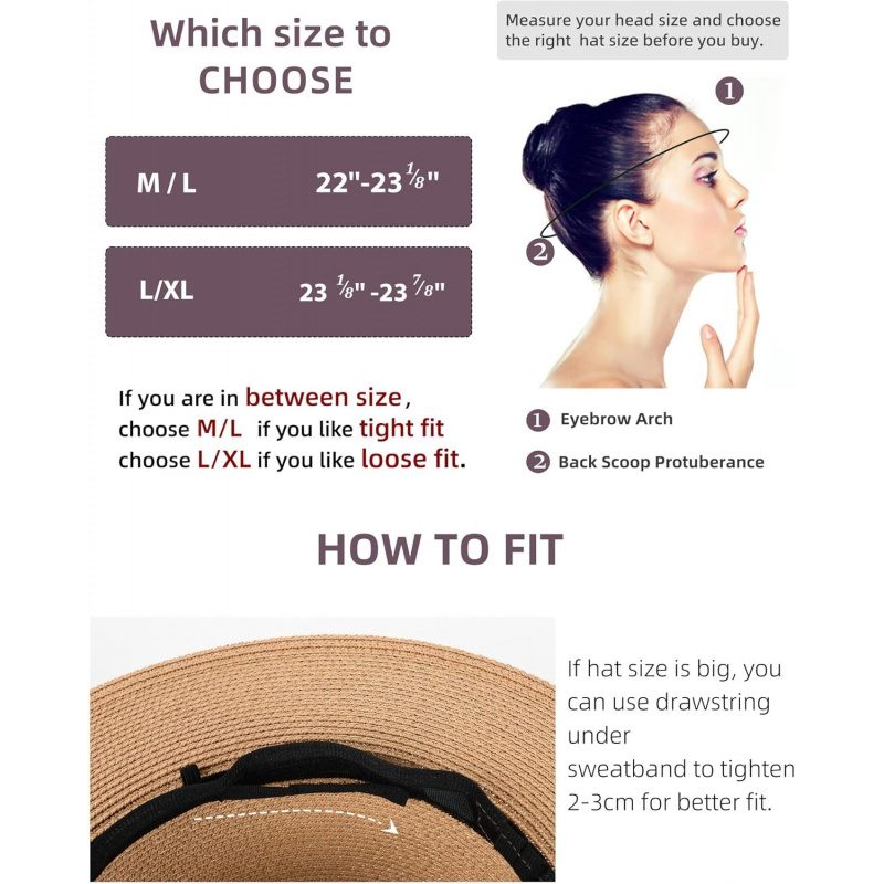 Women's Men's Wide Brim Straw