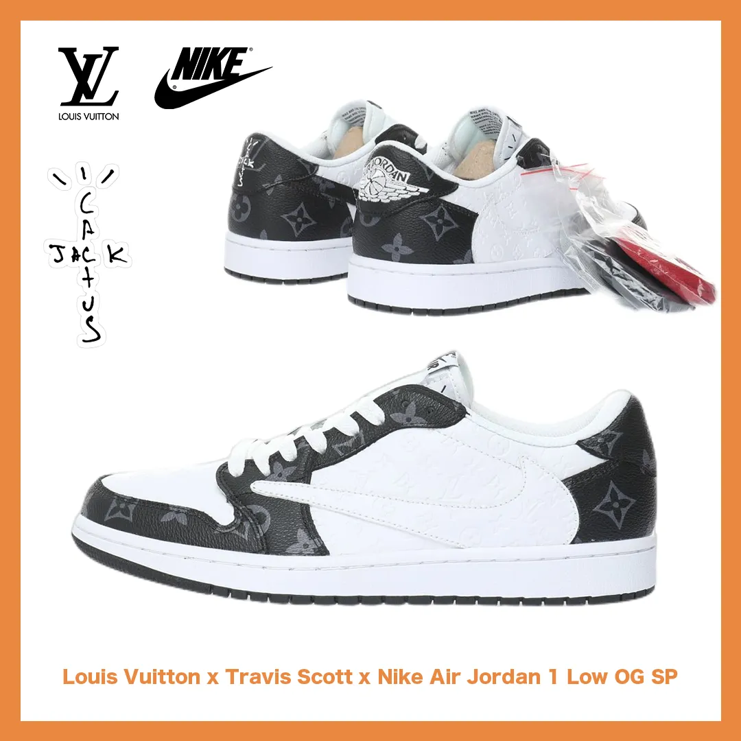 【日本未入荷】LOUIS VUITTON X TRAVIS SCOTT X NIKE AIR JORDAN 1 LOW OG SP