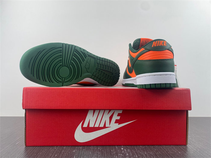 NK Dunk Low Retro Miami Hurricanes  DD1391-300