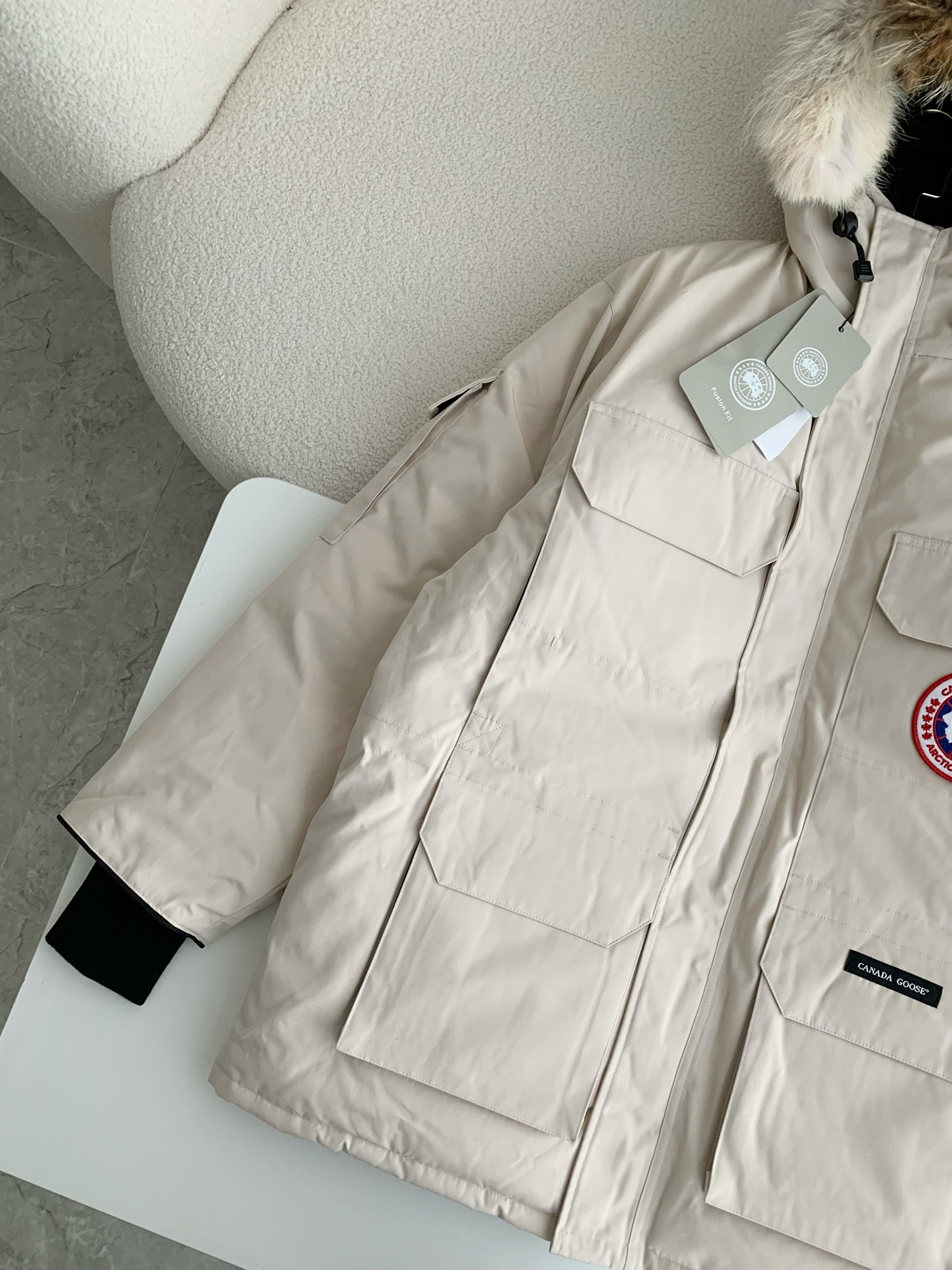 Canada G Classic expedition pure color winter hardhat Parker coat down jacket
