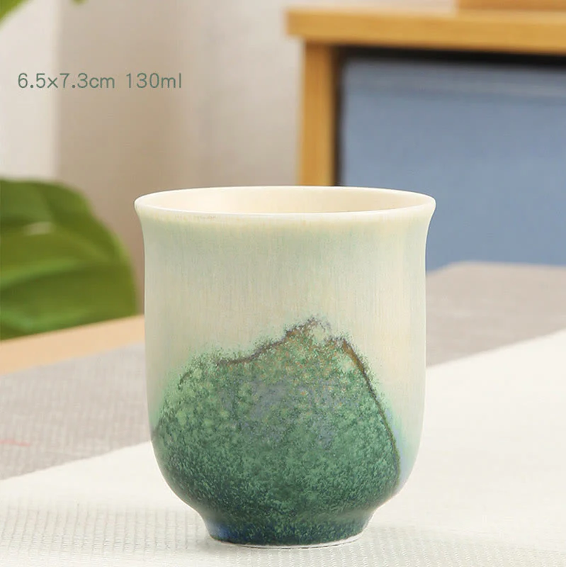 Creative Green Ceramic Teacup Kung Fu Tea Cups