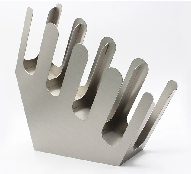 Commercial Satin Stainless Steel 4-Section Cup and Lid Organizer