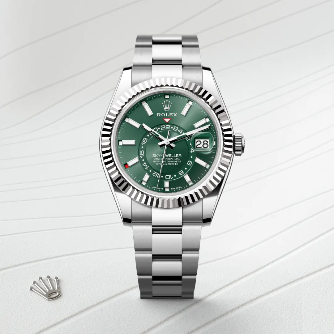 2025 Sky-Dweller Rolex Oyster, 42 mm, Oystersteel and white gold M336934-0001